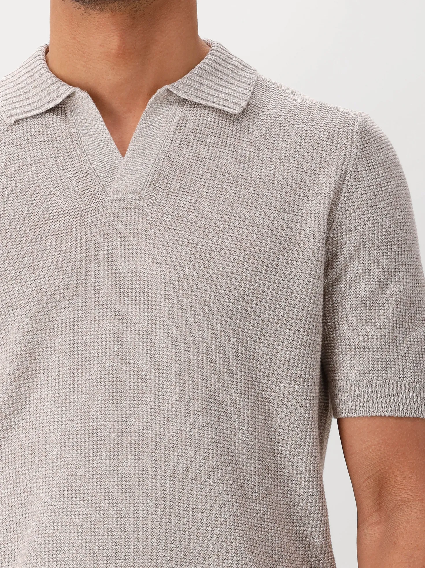 Gran Sasso Gebreide Polo Beige