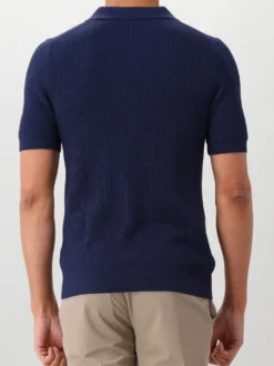 Gran Sasso Gebreide Polo Blauw