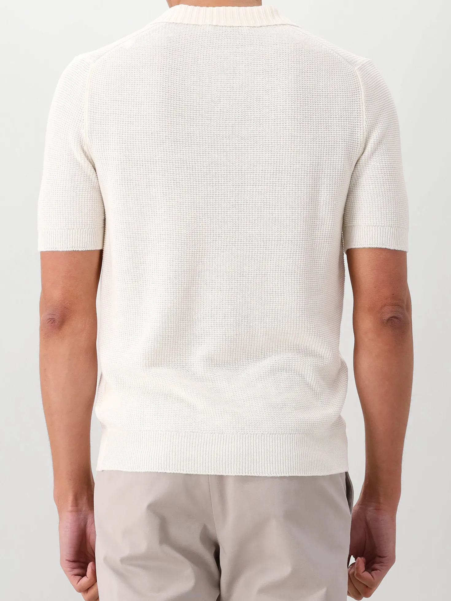 Gran Sasso Gebreide Polo Wit