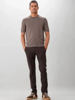 Gran Sasso Gebreid T-shirt Bruin
