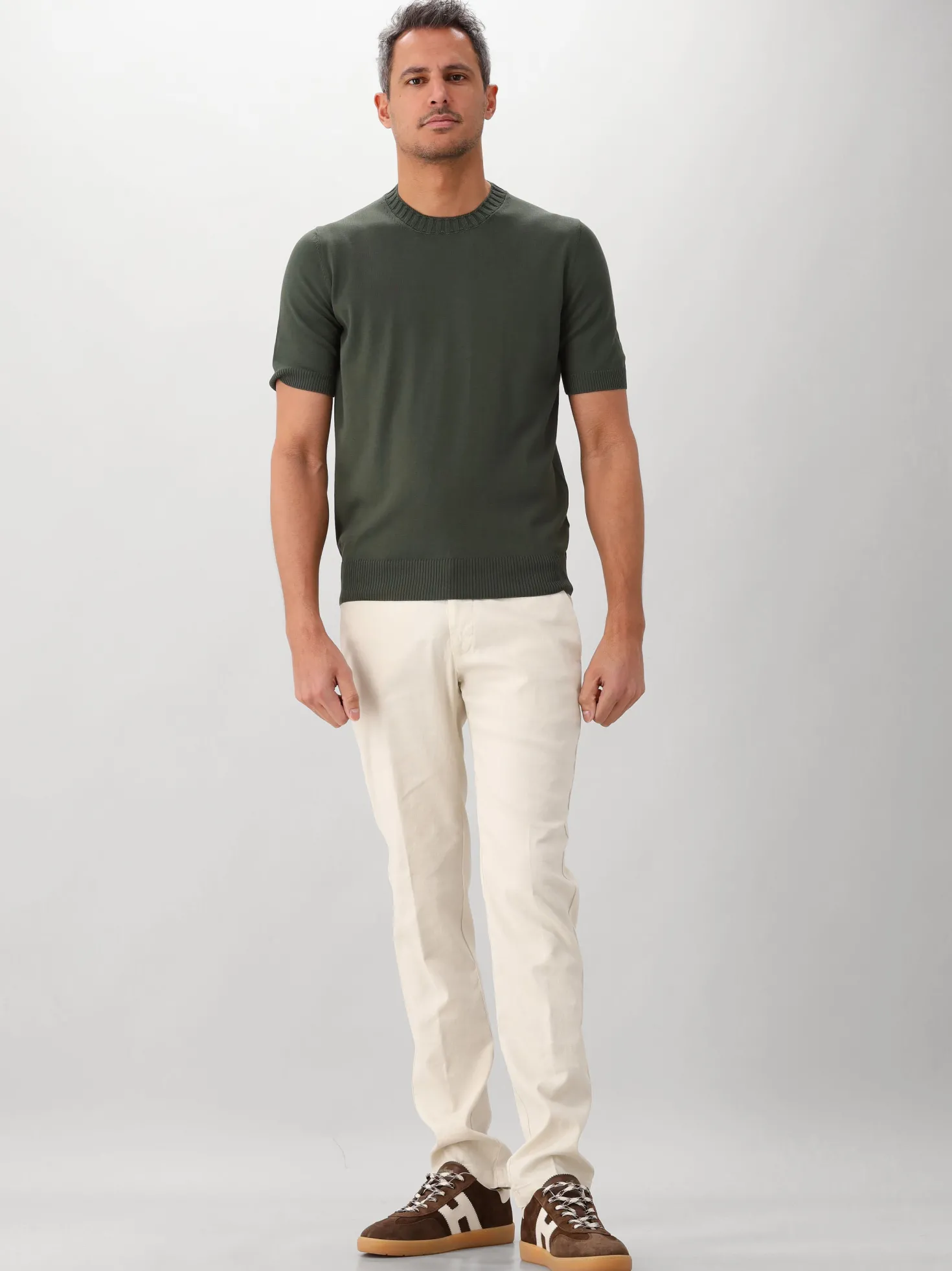 Gran Sasso Gebreid T-shirt Groen
