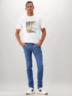 Jacob Cöhen Jeans Blauw Nick Slim 200D