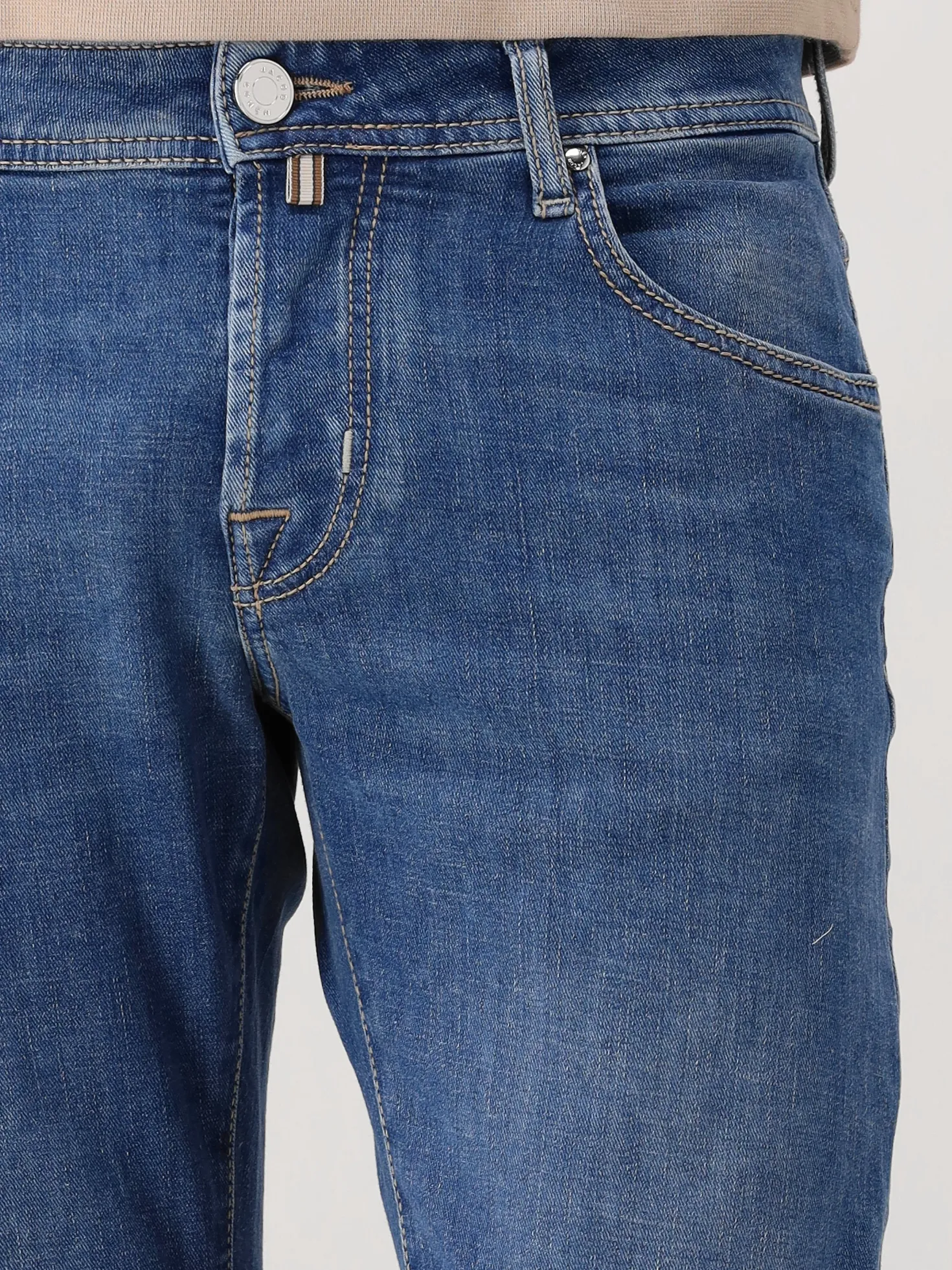 Jacob Cöhen Jeans Blauw Nick Slim 200D