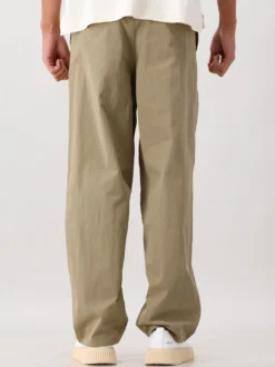 Ølaf Broek Beige/Groen Barrel
