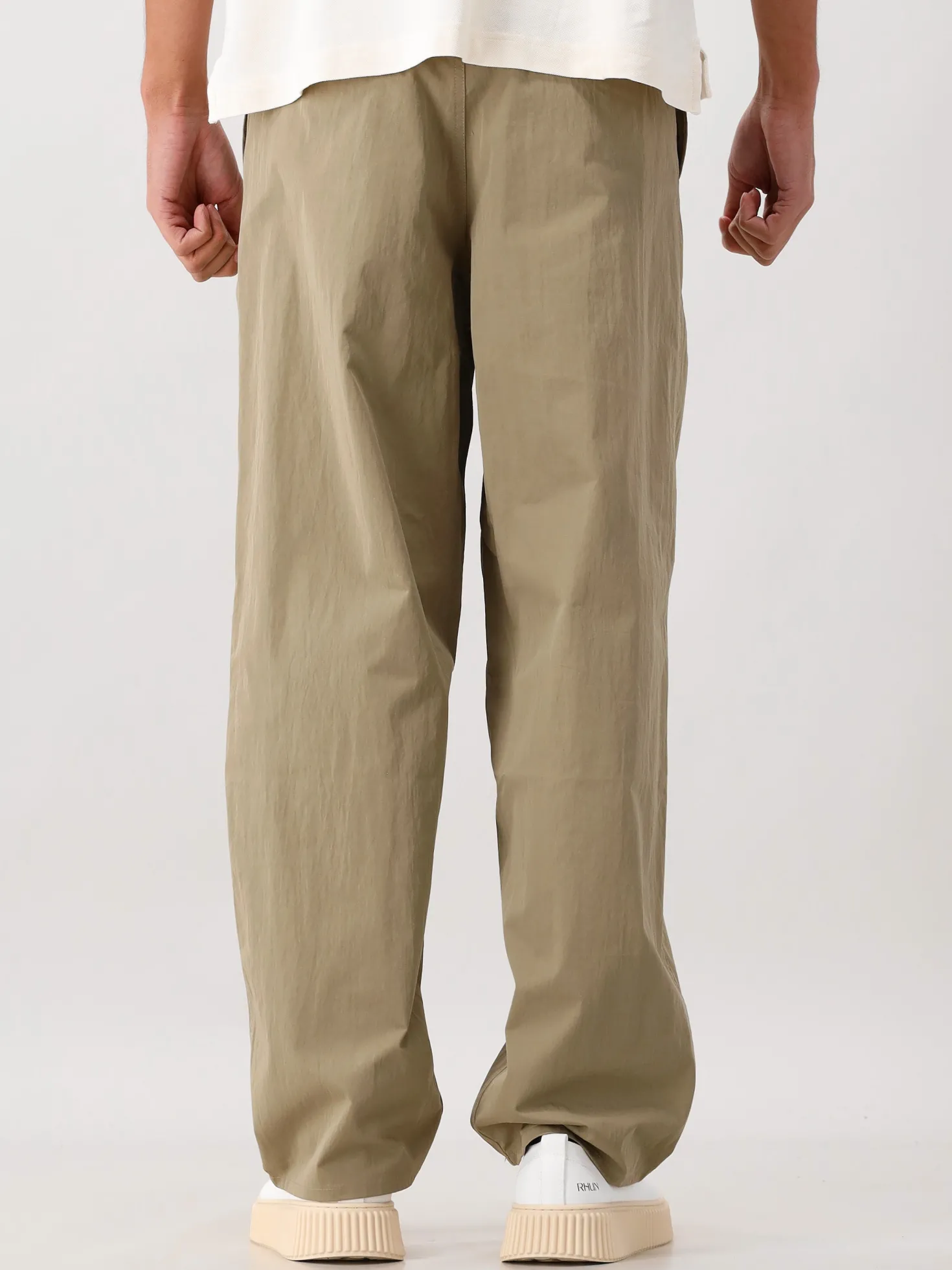 Ølaf Broek Beige/Groen Barrel