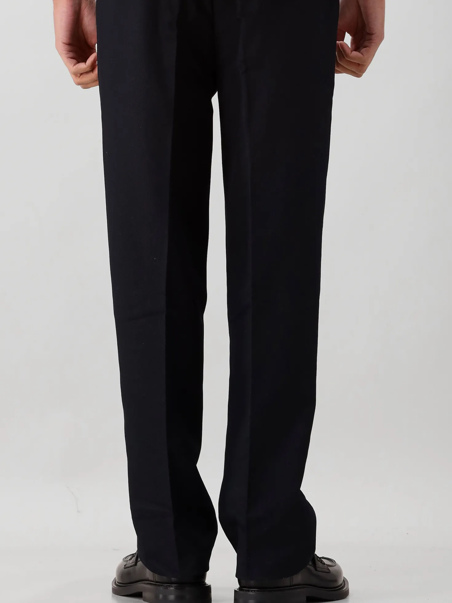 Ølaf Broek Zwart Regular Twil Pleated