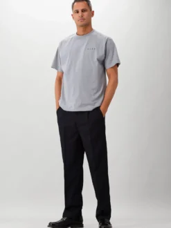 Ølaf Broek Zwart Regular Twil Pleated