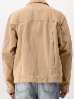 Ølaf Jas Overshirt Beige Washed Canvas