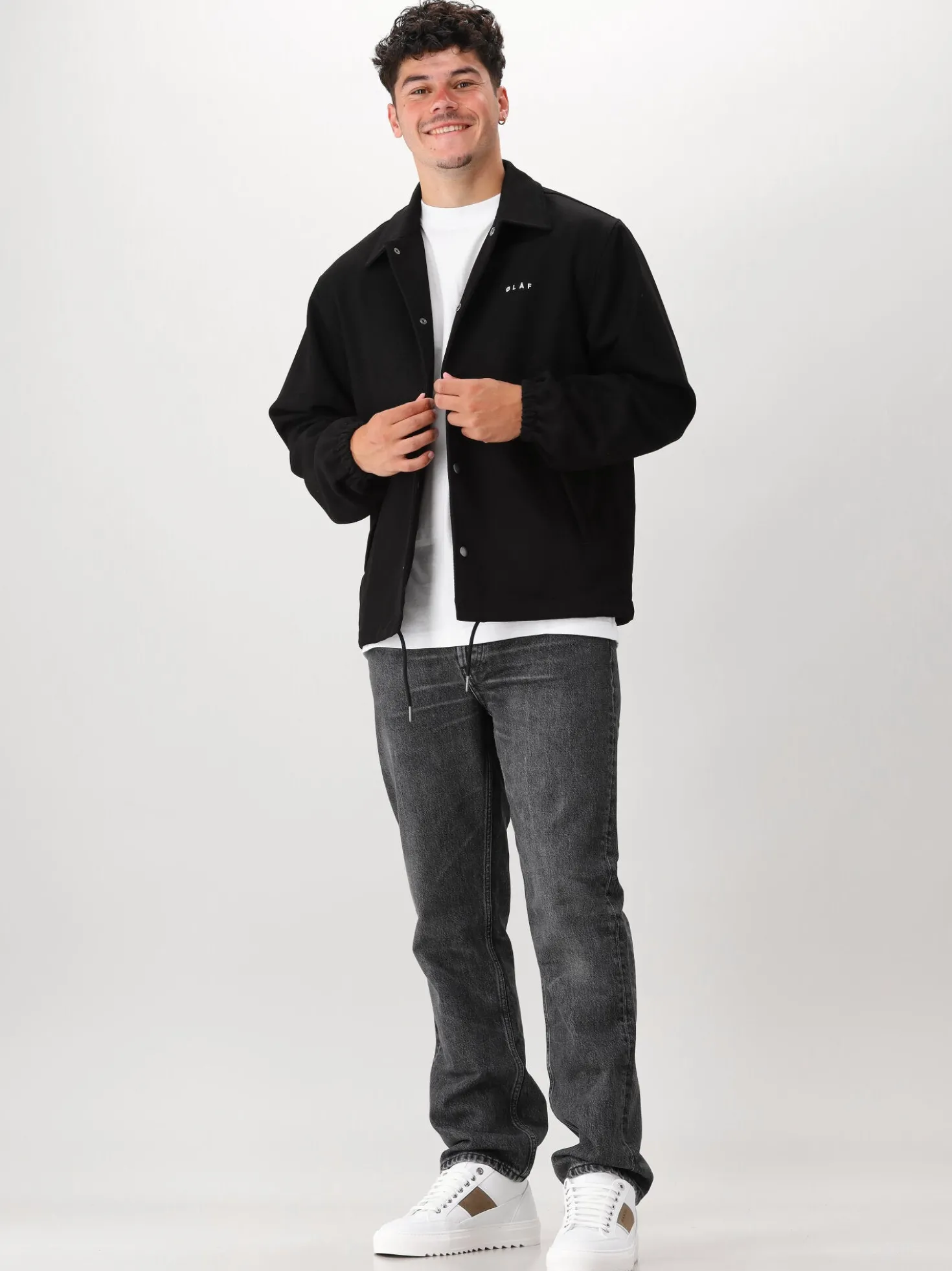 Ølaf Jas Zwart Coach Jacket