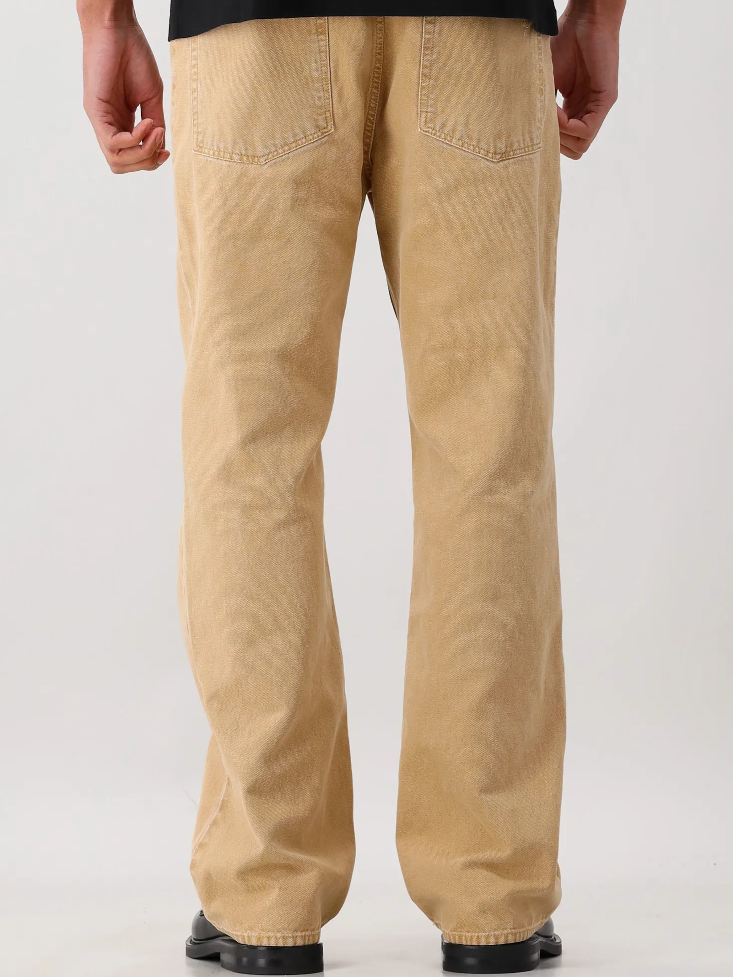 Ølaf Jeans Beige Regular Washed Canvas