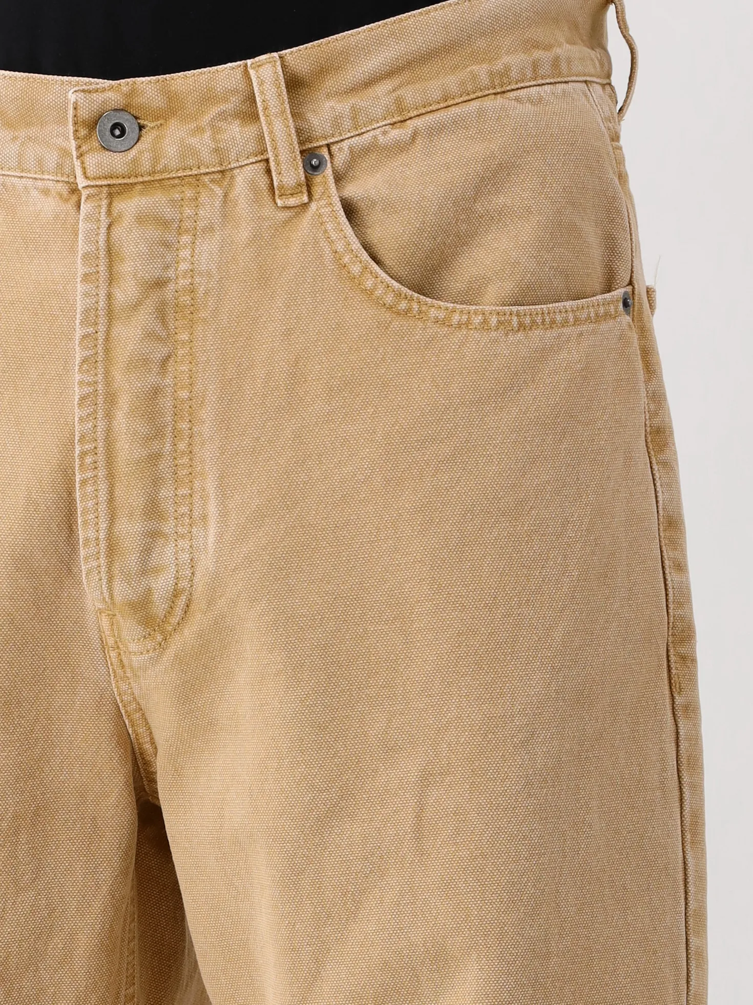 Ølaf Jeans Beige Regular Washed Canvas