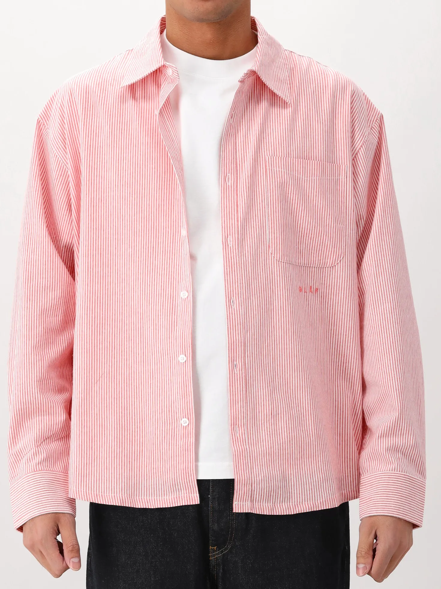 Ølaf Overhemd Roze Stripe Oxford
