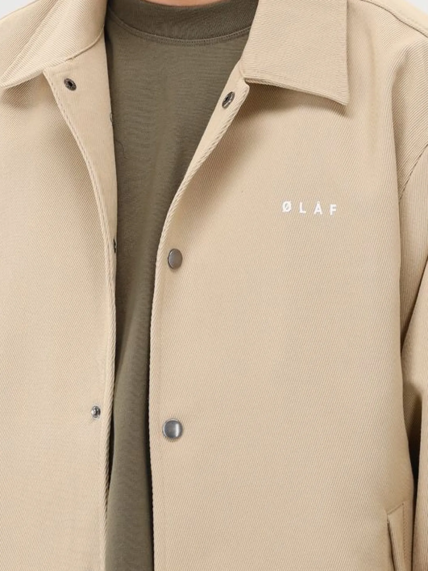 Ølaf Overshirt Beige Coach Jacket