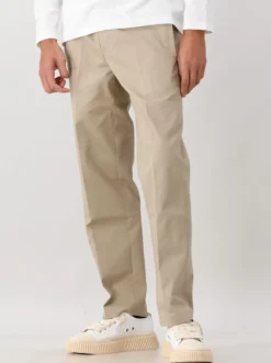 Ølaf Pantalon Beige Slim Elasticated