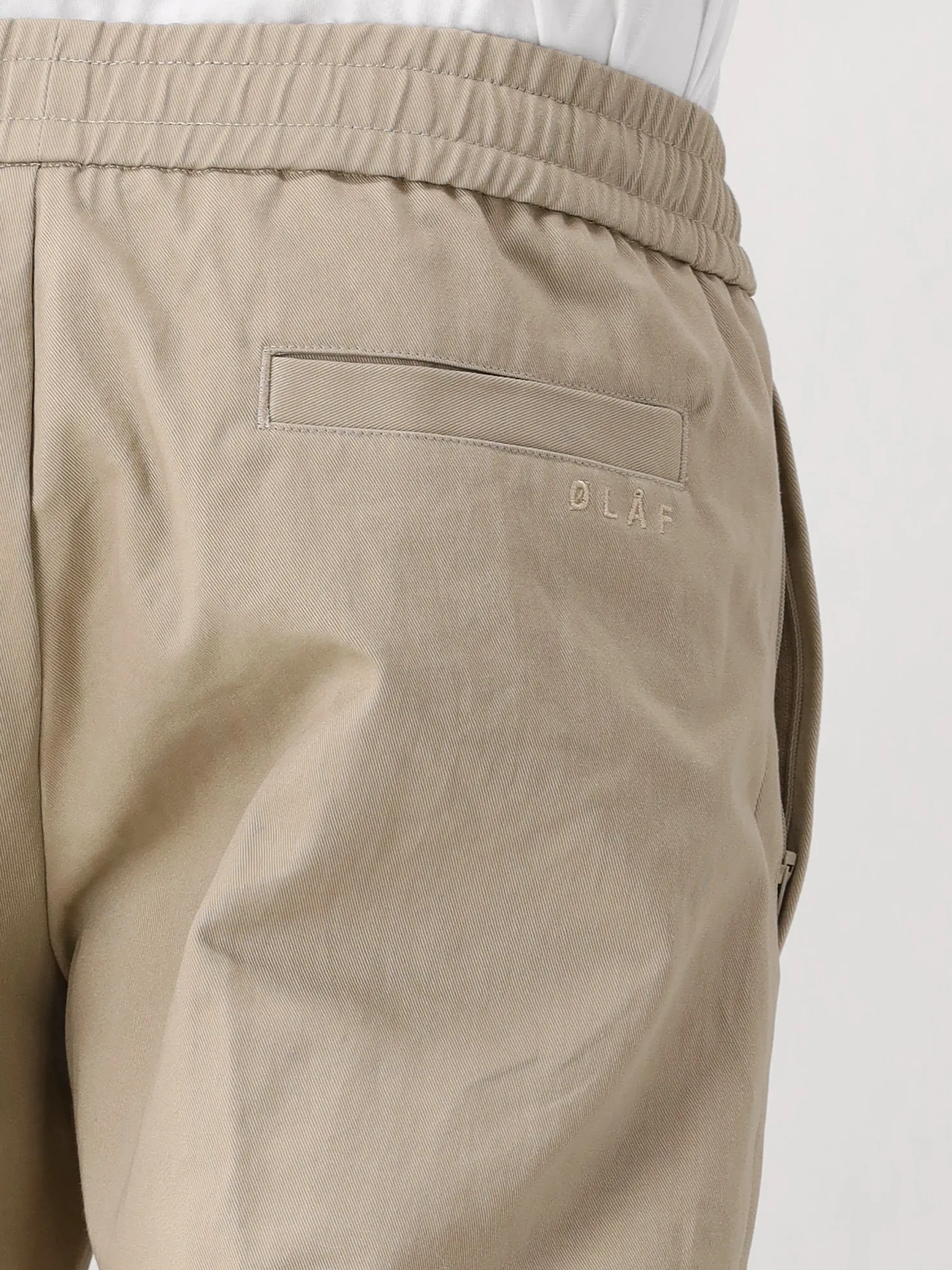 Ølaf Pantalon Beige Slim Elasticated