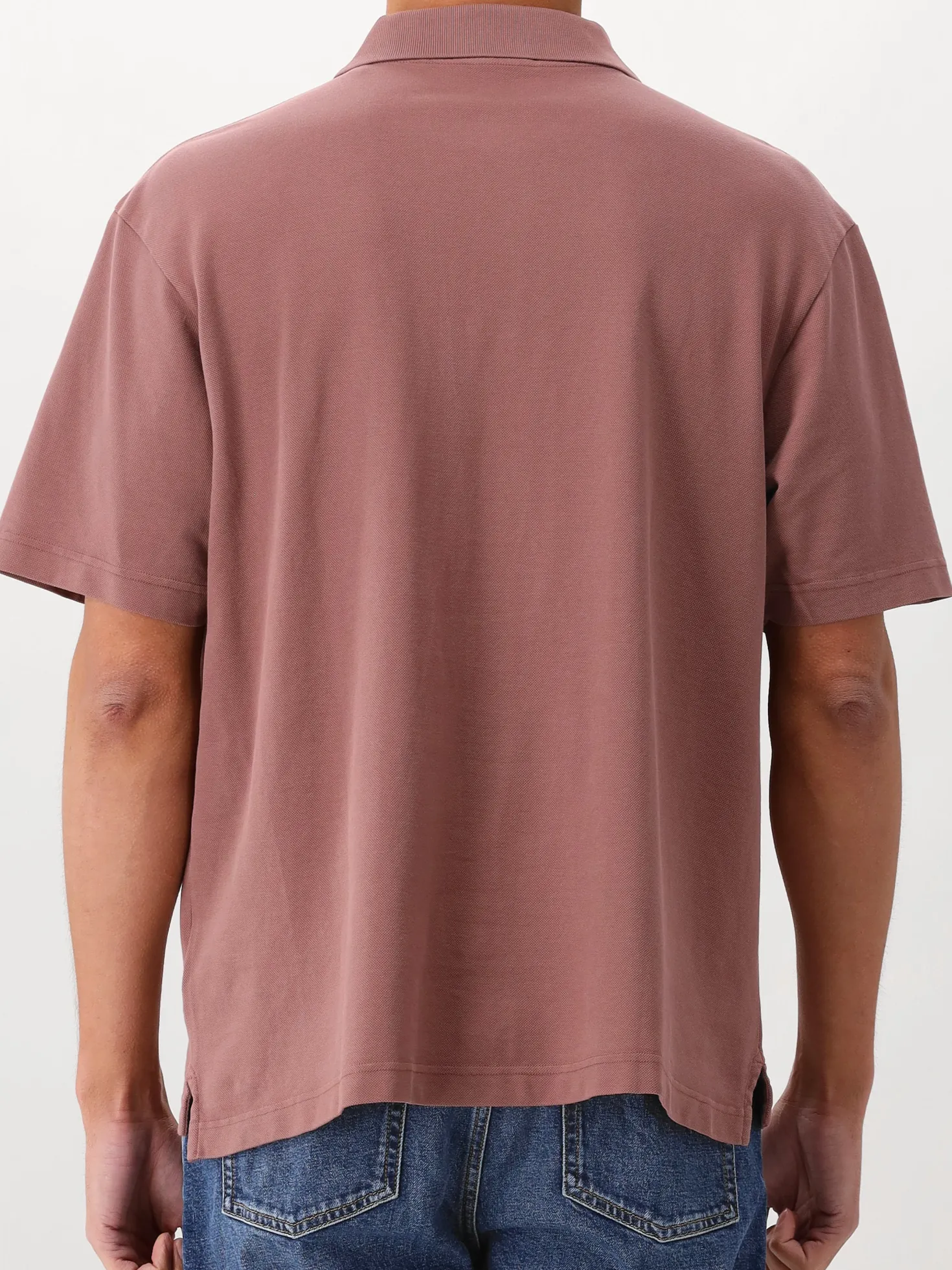 Ølaf Polo Paars/Rood Signature Pique