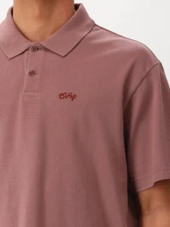 Ølaf Polo Paars/Rood Signature Pique