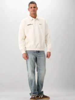 Ølaf Polo Wit Script Friends Oversized