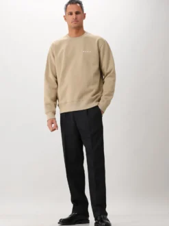 Ølaf Sweater Beige Brushstroke Face