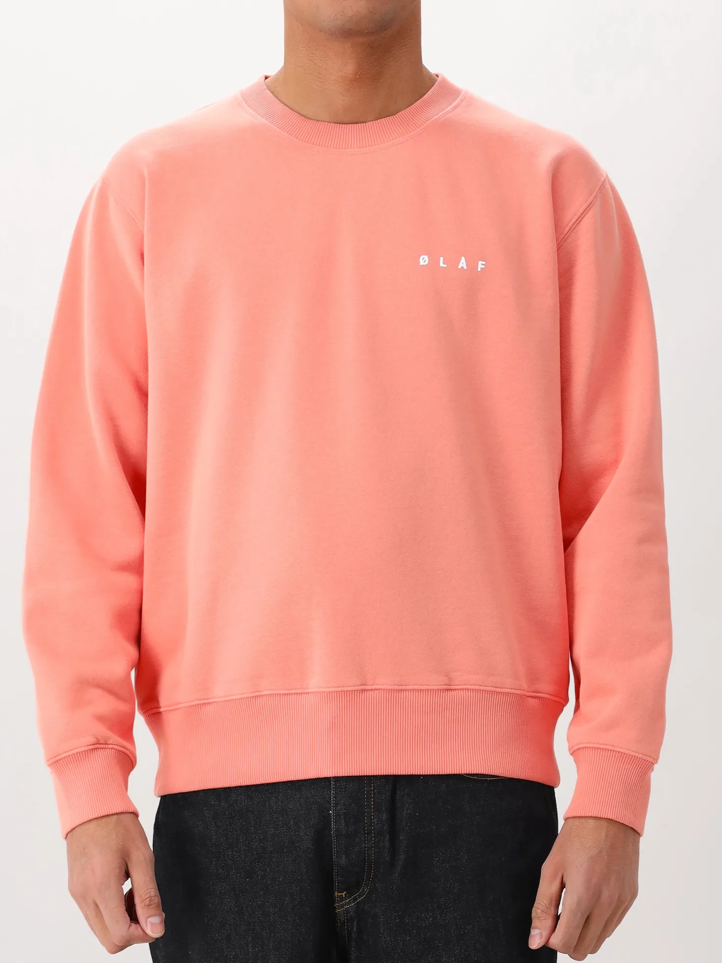 Ølaf Sweater Roze Brushstroke Face