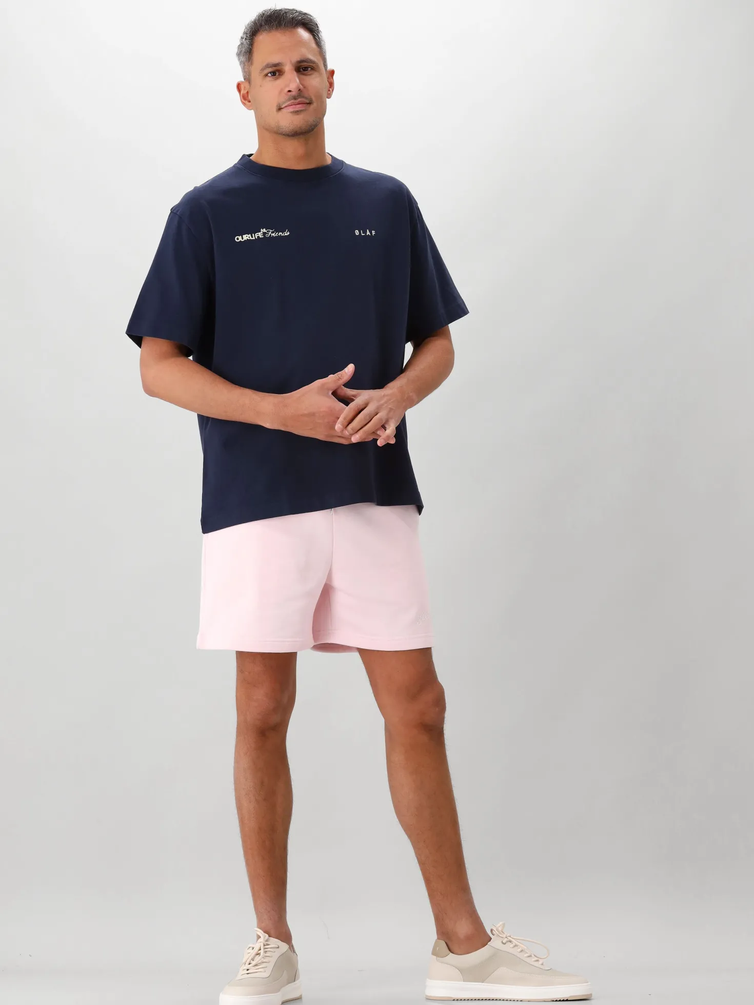 Ølaf T-shirt Blauw Script Friends Boxy