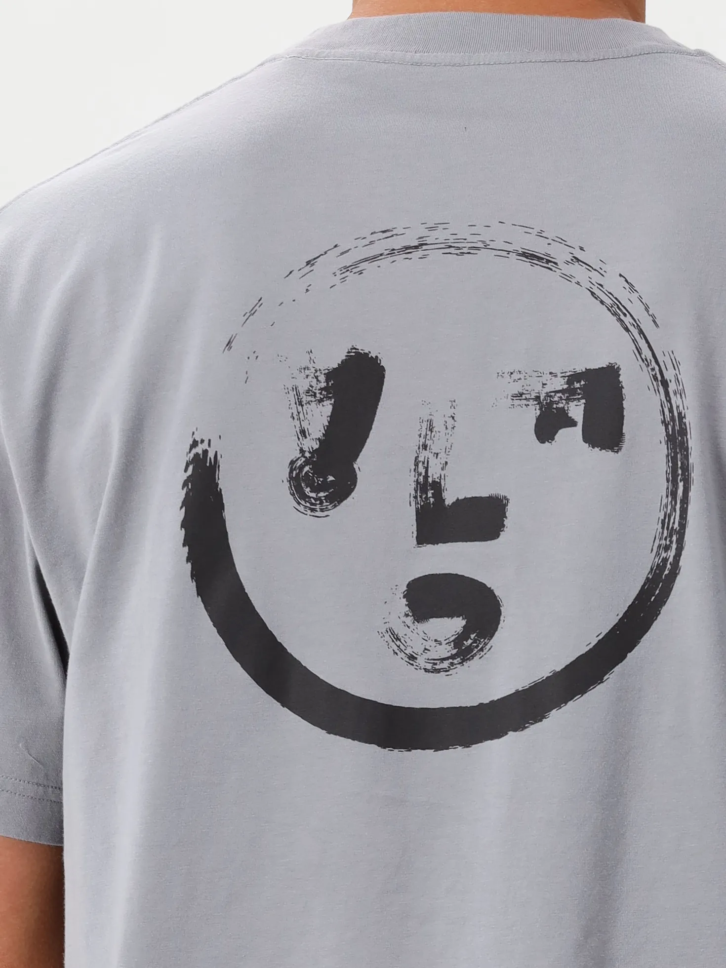 Ølaf T-shirt Grijs Face Tee