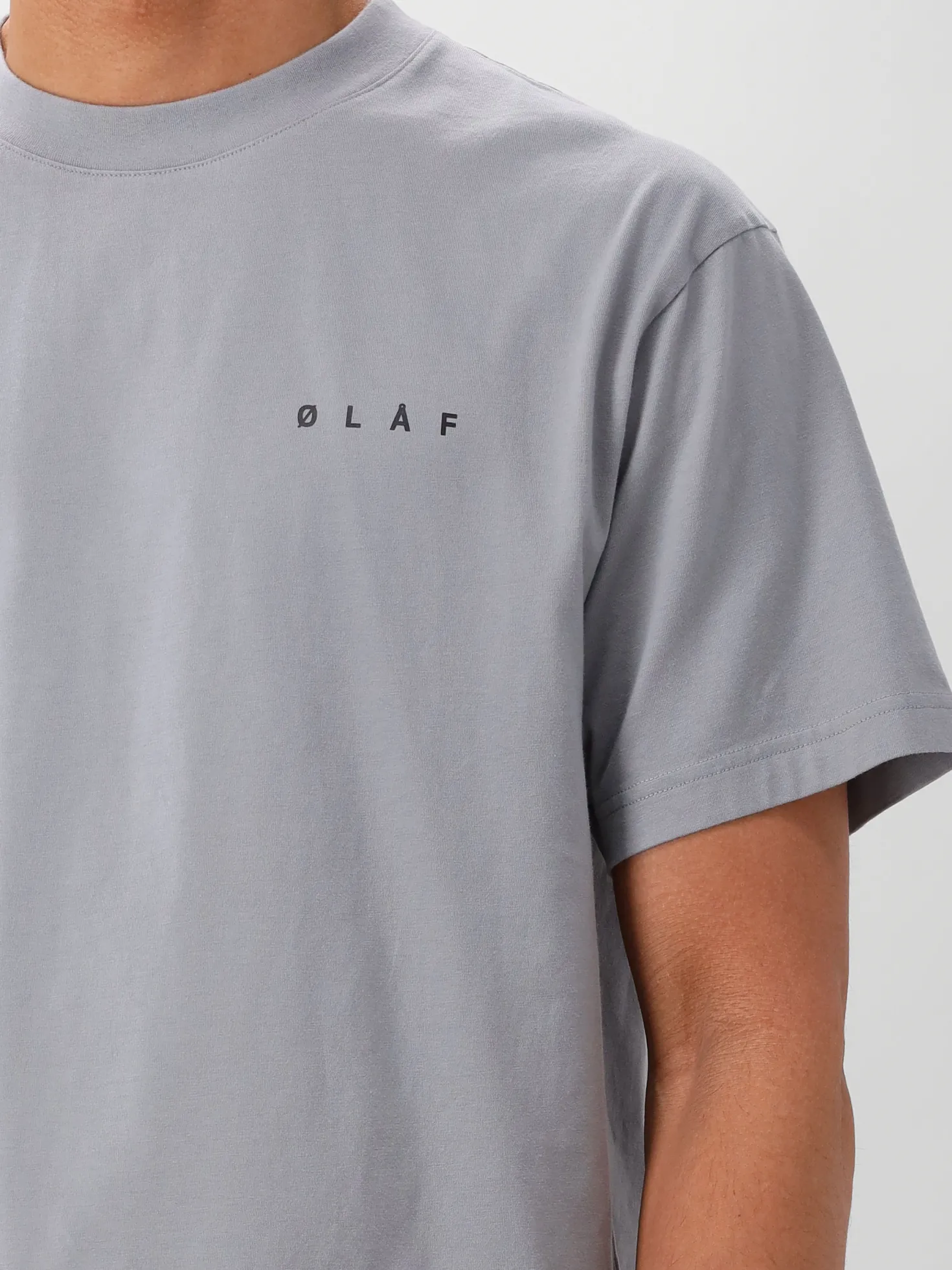 Ølaf T-shirt Grijs Face Tee