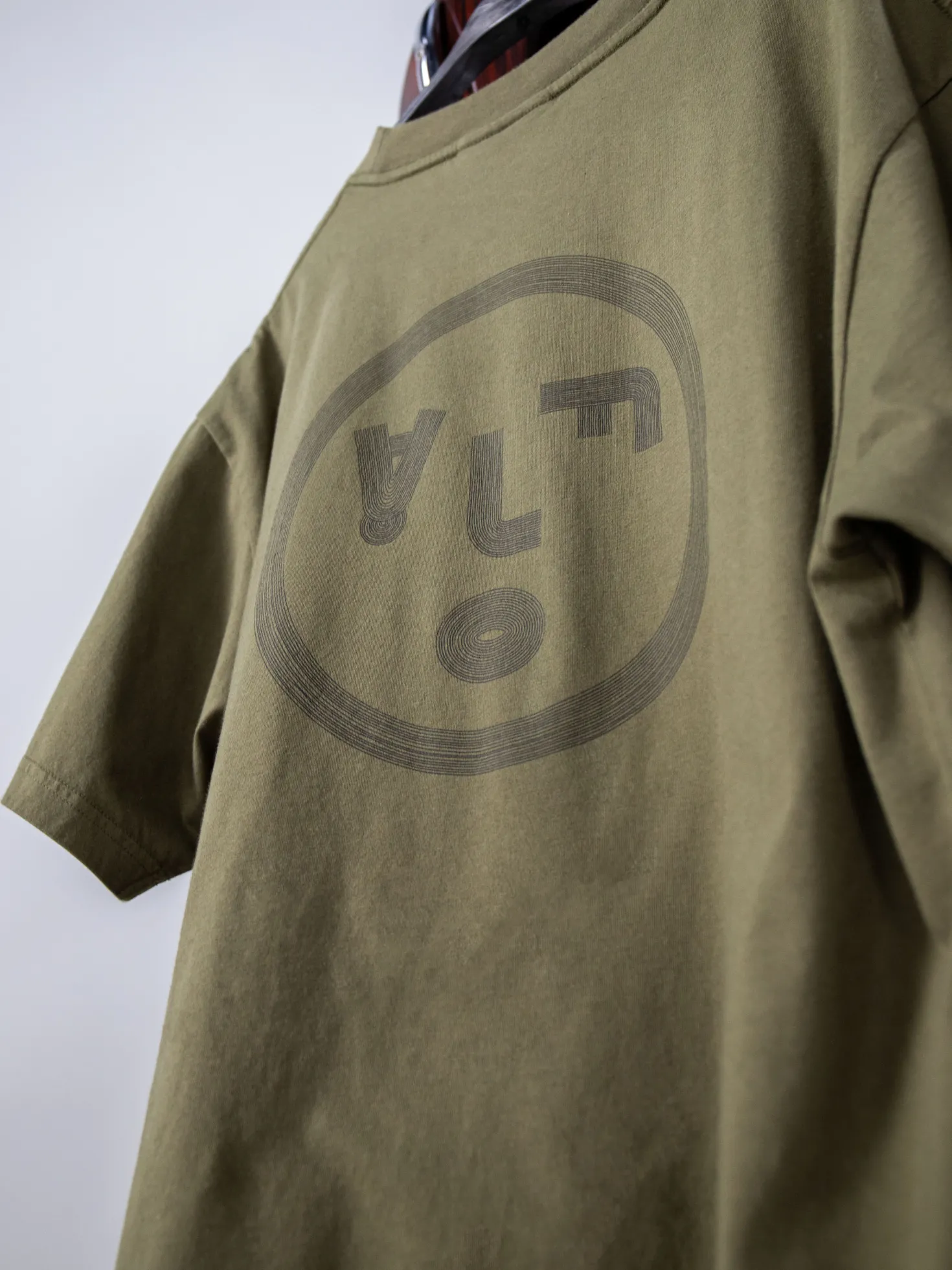Ølaf T-shirt Groen Lined Face Tee