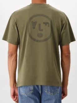 Ølaf T-shirt Groen Lined Face Tee
