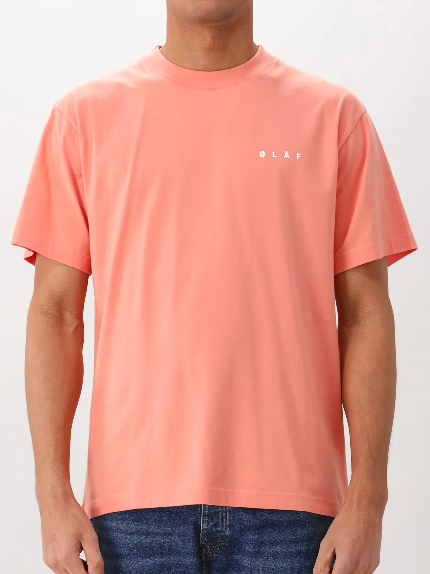 Ølaf T-shirt Roze Brushstroke Face Tee