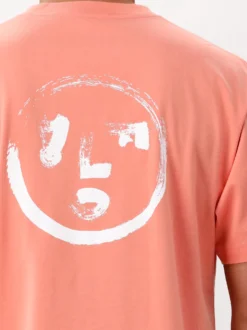 Ølaf T-shirt Roze Brushstroke Face Tee