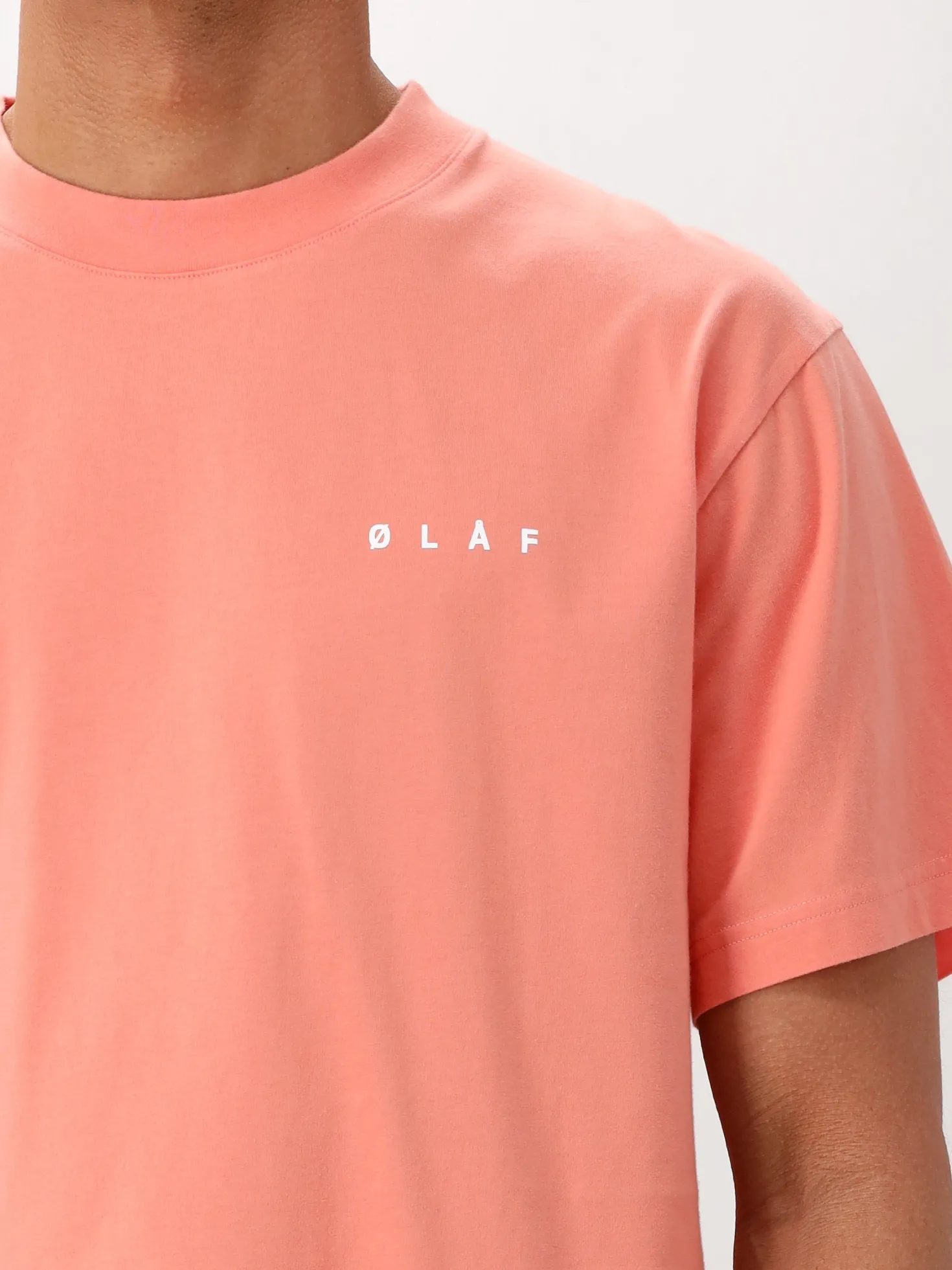 Ølaf T-shirt Roze Brushstroke Face Tee