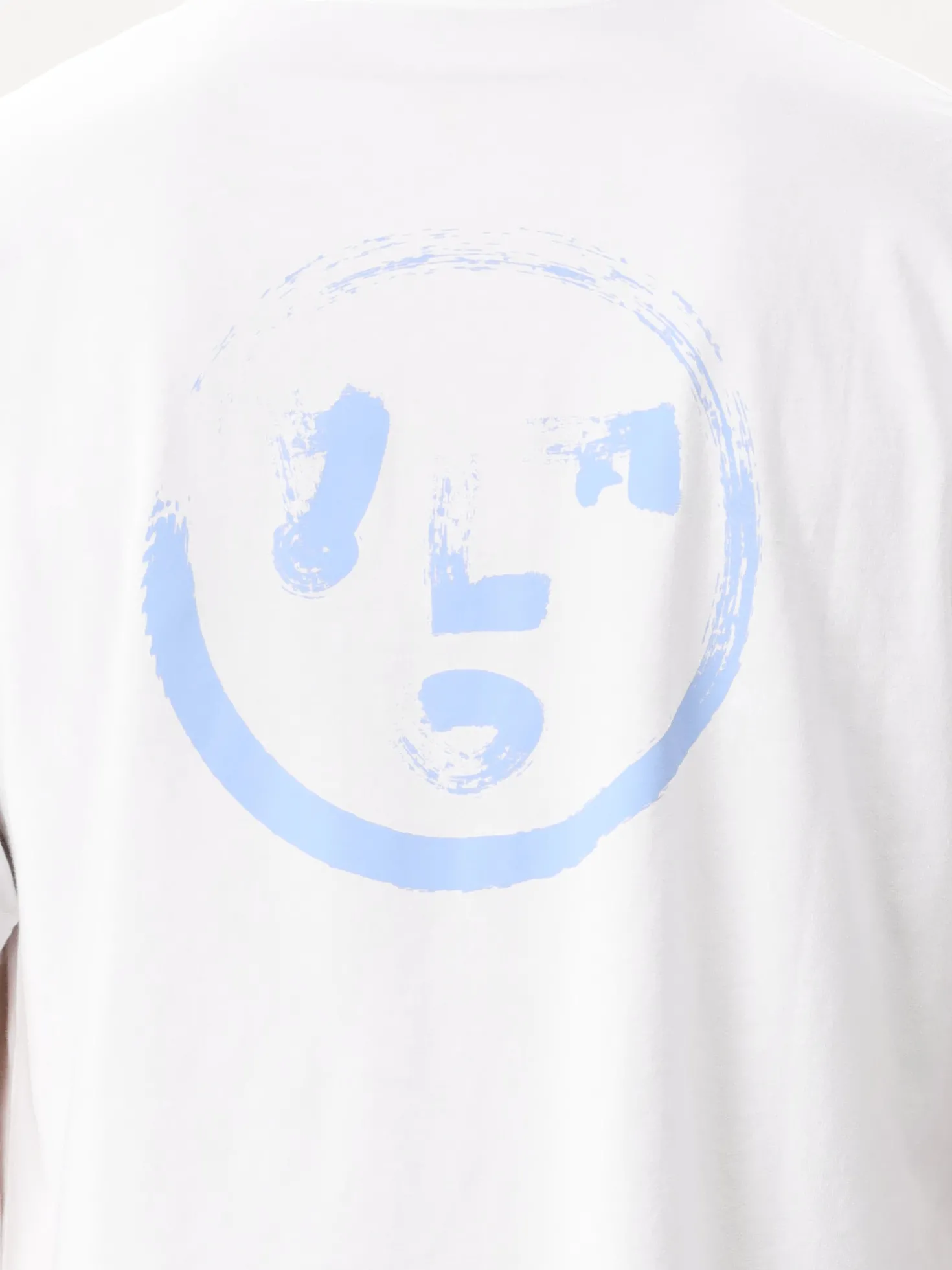 Ølaf T-shirt Wit Brushstroke Face Tee