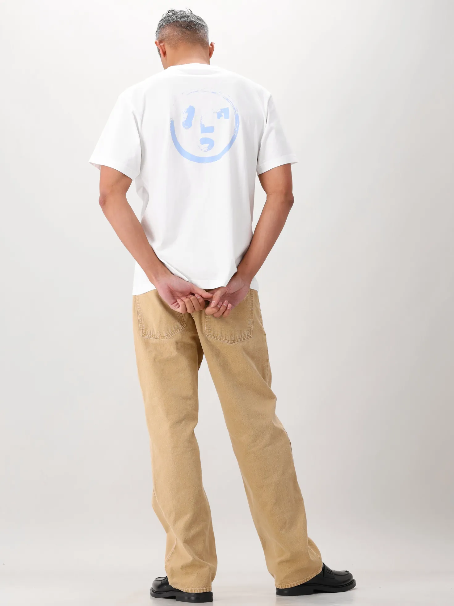 Ølaf T-shirt Wit Brushstroke Face Tee