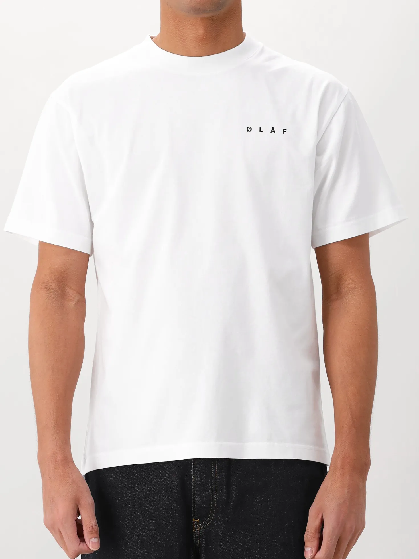 Ølaf T-shirt Wit Paintbrush Graphic