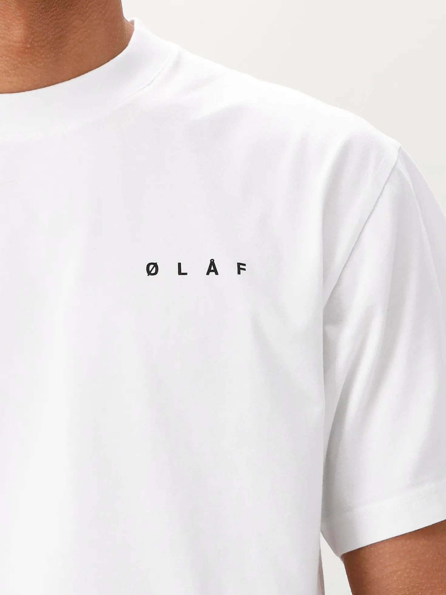 Ølaf T-shirt Wit Paintbrush Graphic