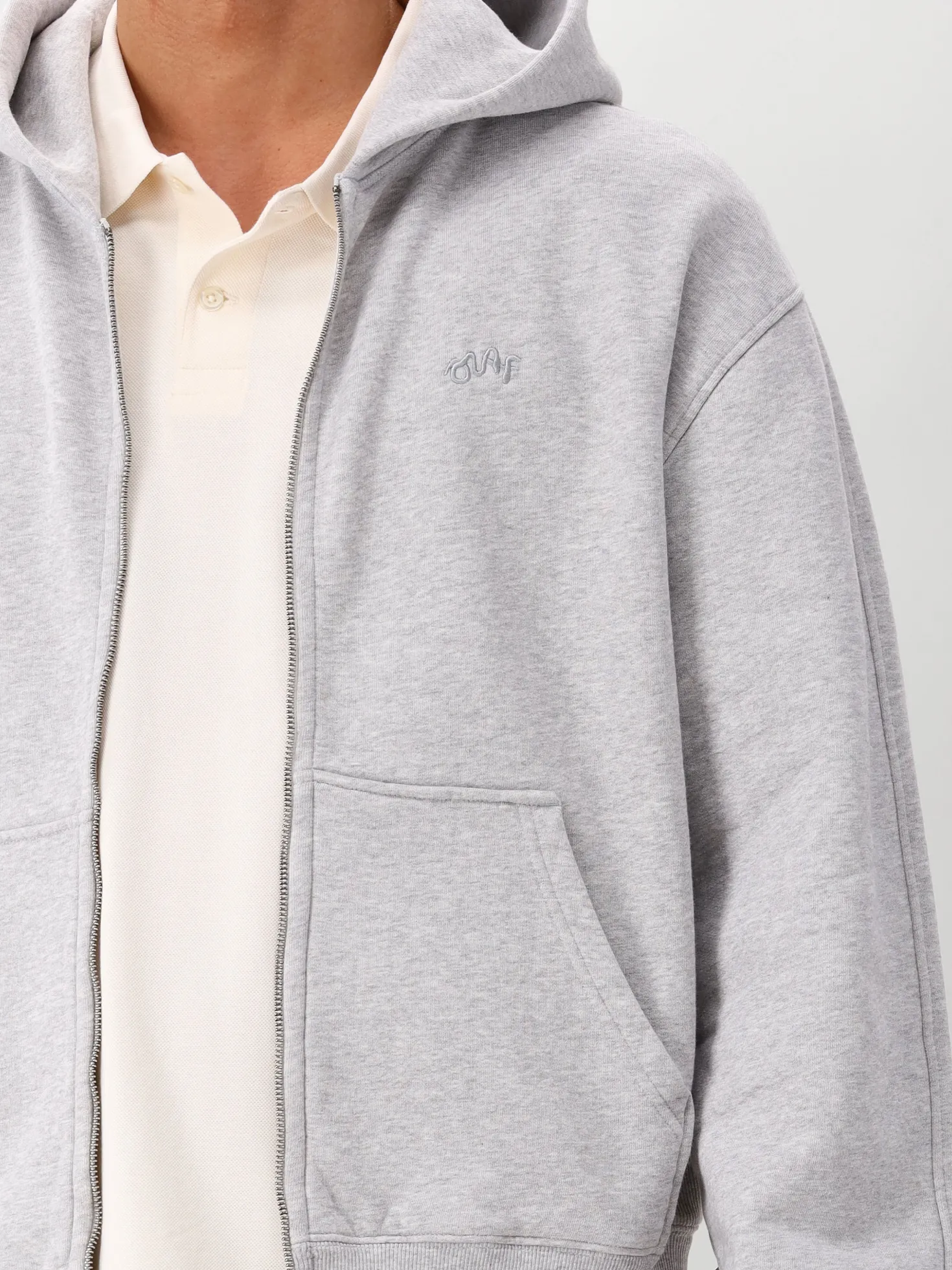 Ølaf Vest Grijs Signature Zip