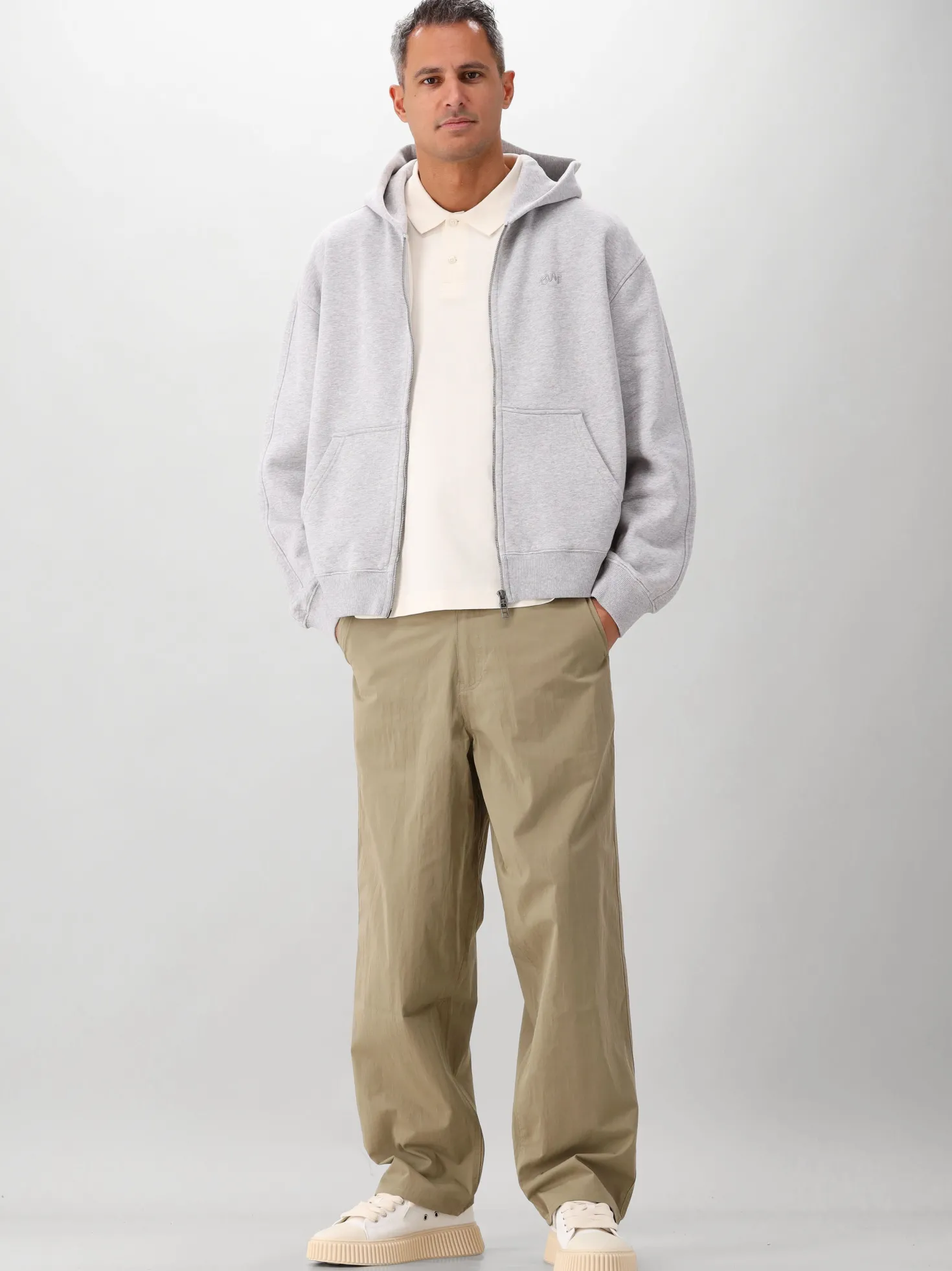 Ølaf Vest Grijs Signature Zip
