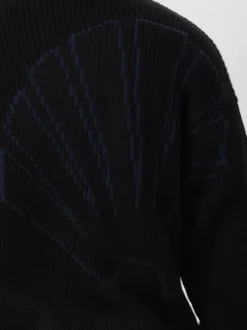 New Amsterdam Gebreide Trui Zwart Big Logo Crewneck