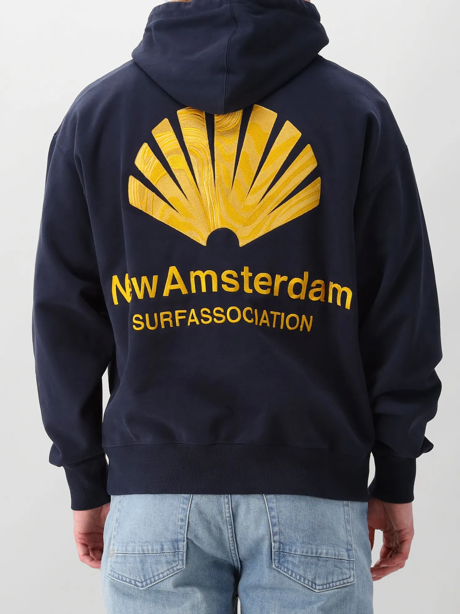 New Amsterdam Hoodie Blauw Logo