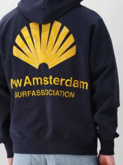 New Amsterdam Hoodie Blauw Logo