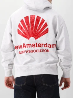 New Amsterdam Hoodie Grijs Logo
