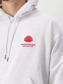 New Amsterdam Hoodie Grijs Logo