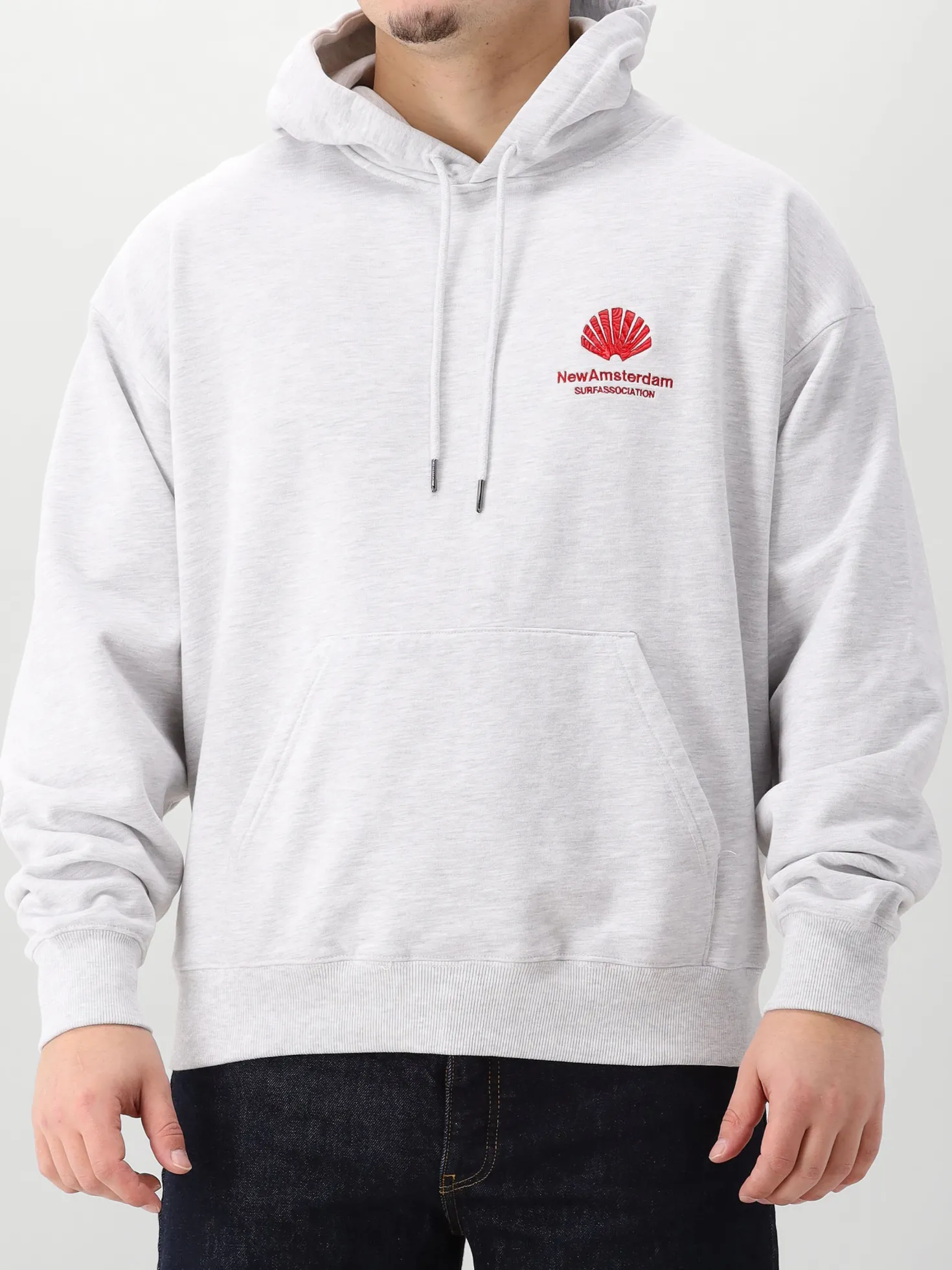 New Amsterdam Hoodie Grijs Logo