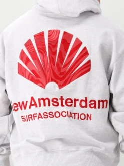 New Amsterdam Hoodie Grijs Logo