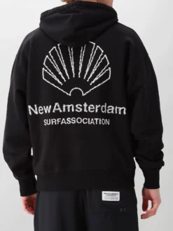 New Amsterdam Hoodie Zwart Logo