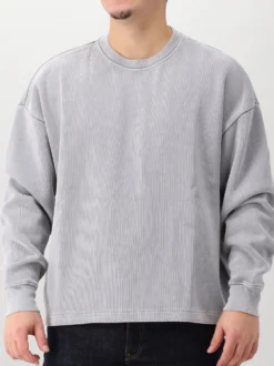 New Amsterdam Sweater Grijs Plate Sweat Washed