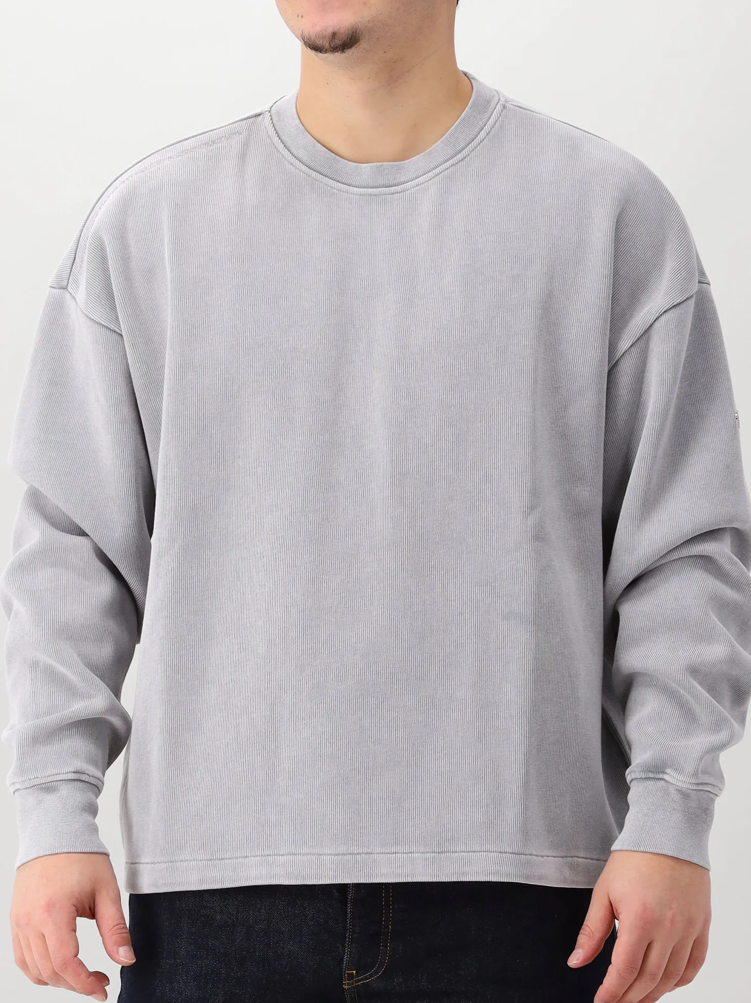 New Amsterdam Sweater Grijs Plate Sweat Washed