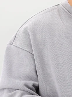 New Amsterdam Sweater Grijs Plate Sweat Washed