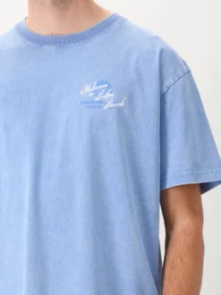 New Amsterdam T-shirt Blauw Welcome To Palmbeach